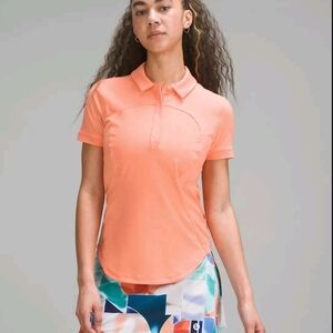 lNWT ululemon athletica Coral Short-Sleeve Polo Top